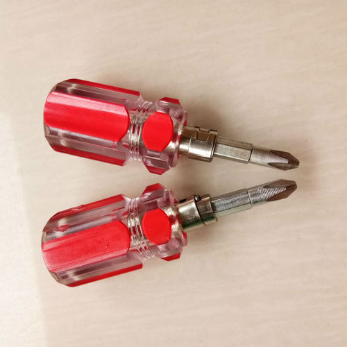 Manufacturer wholesale dual-purpose carrot head screwdriver flat cross crystal transparent screwdriver carrot head screwdriver