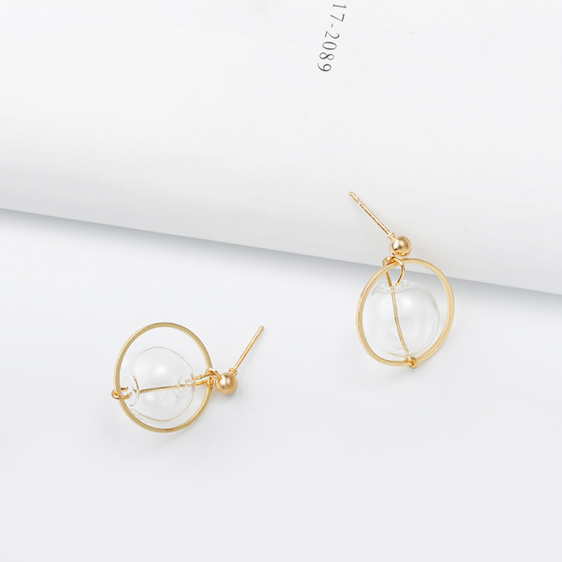 Simple Circle Long Earrings display picture 3