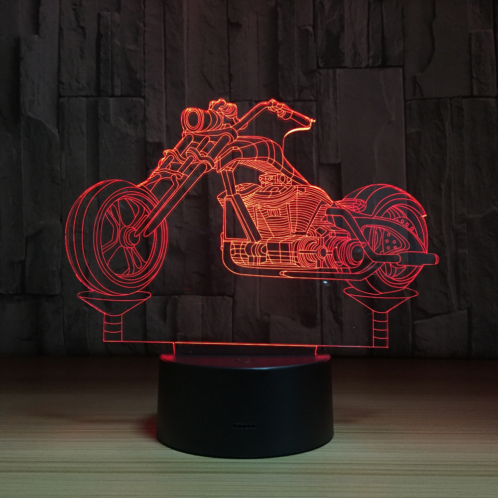 亚克力创意usb床头灯3d小夜灯