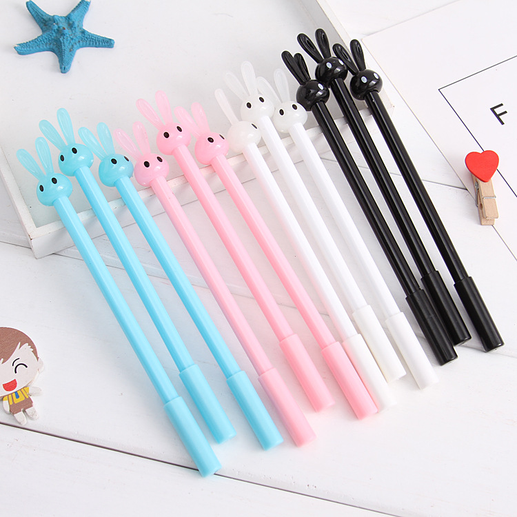 Cute Long-eared Rabbit Cartoon Water Pen Signature Children's Student Creative Neutral Pen display picture 2