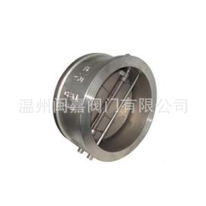 H74W-16P不锈钢圆片式止回阀 对夹超薄型止回阀 大口径对夹止回阀