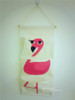Cute cartoon waterproof hanging organiser, wall storage bag, postpartum bandage, cotton and linen