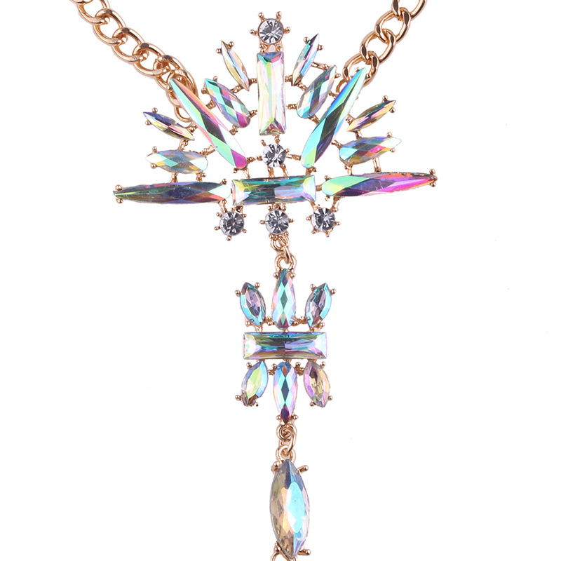 Occident and the United States alloy Diamond Bracelet (Colorful)NHJQ8070