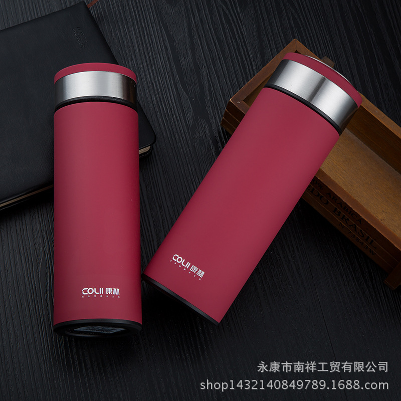 2017创意新款304不锈钢高档商务保温杯子定做水杯激光刻字印logo