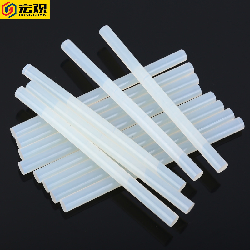 厂家直销现货热熔胶棒透明粘合胶棒 Ф11mm环保型白色胶枪热熔胶