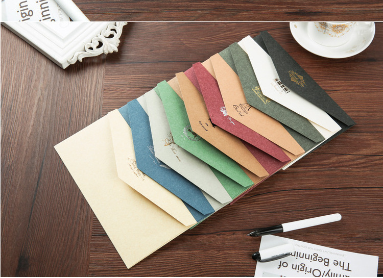 5号西式 烫金信封1