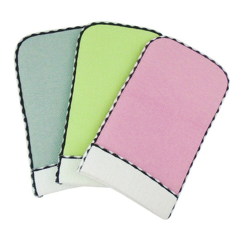 磨砂女士搓澡巾搓泥搓背去污双面洗澡巾加厚成人搓澡手套沐浴手套|ms