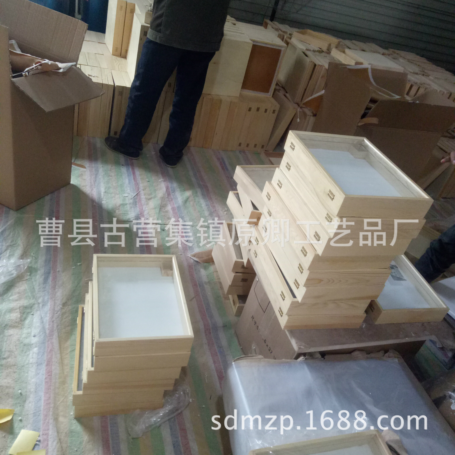 昆虫实木标本盒 蝴蝶标本展示盒子 木制植物标本盒