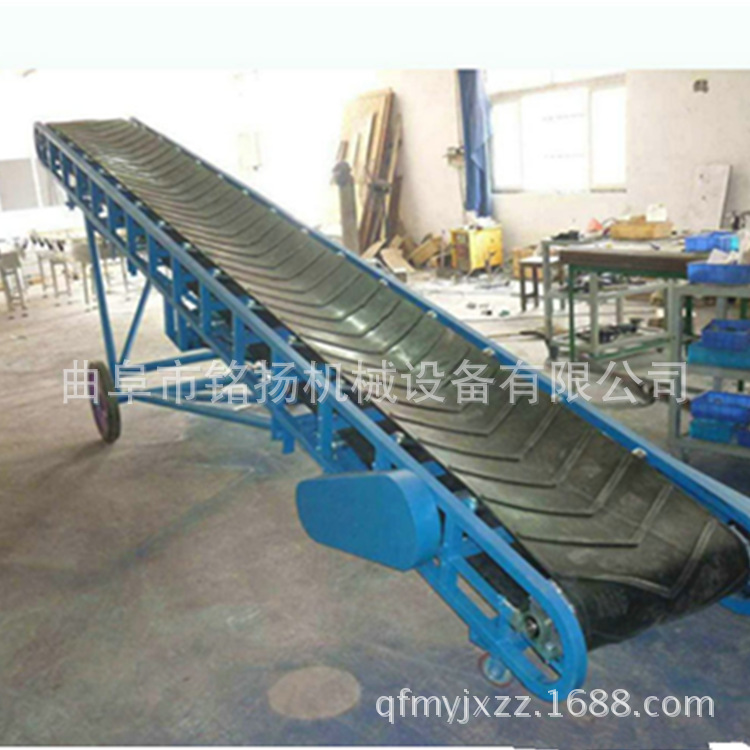 杭州可移动爬坡输送机移动式圆管皮带机图纸