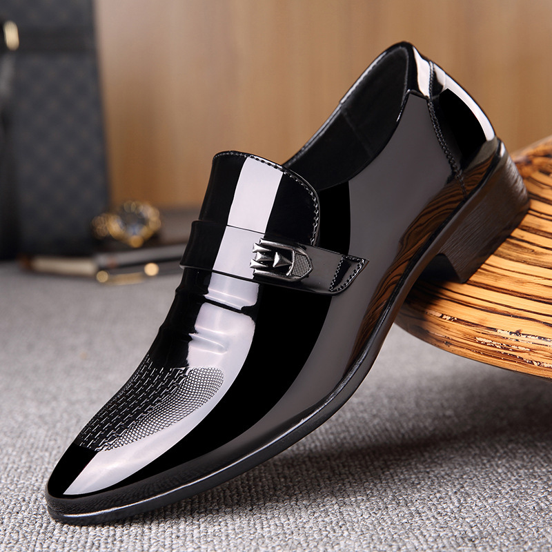 2020 autumn new business leather shoes m...