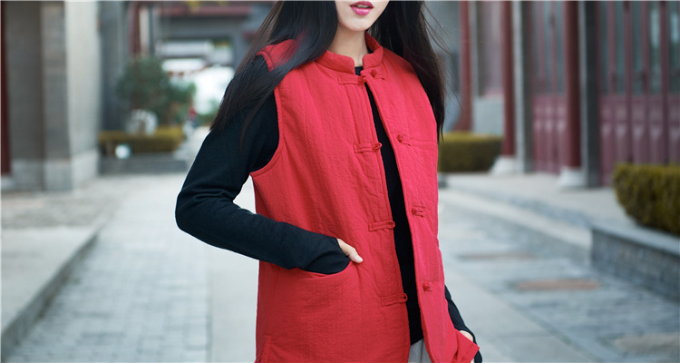 Gilet femme NIAN BAIXIU SPINNING en Chanvre - Ref 3316222 Image 25