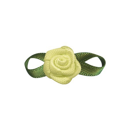 Yao Ming decoración de flores DIY hecho a mano 2 puntos Rosa ropa interior Decoración Accesorios hechos a mano cinta pequeña flor arco