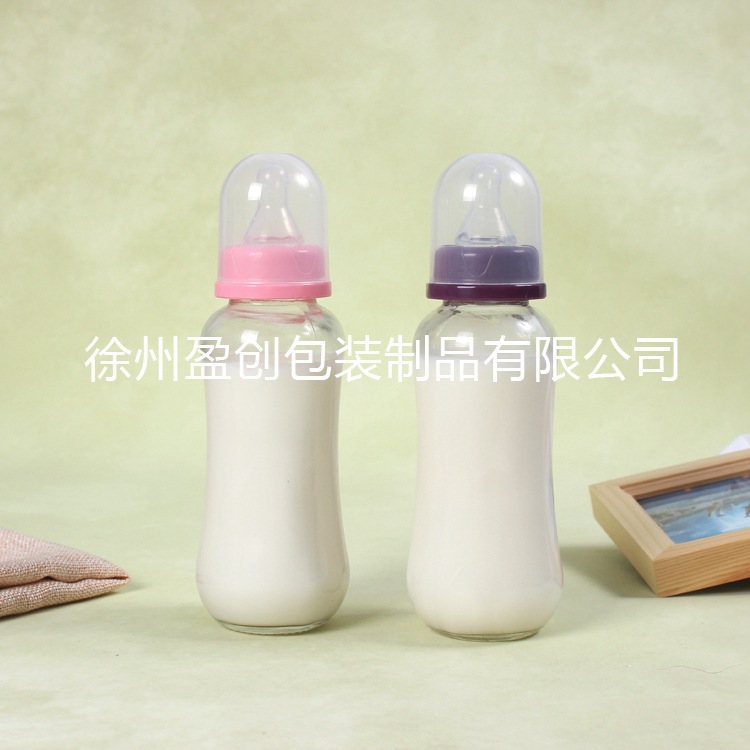 厂家280ml奶瓶 玻璃瓶 奶茶瓶 饮料瓶 玻璃奶瓶 奶茶店专用瓶