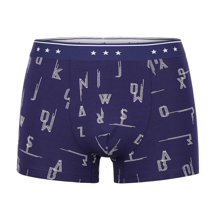 Factory Straight Shepherd Aristocratic Family Men's Underwear Printed Men's Boxer Soft Comfortable Cotton Breathable Men's Underwear 8003