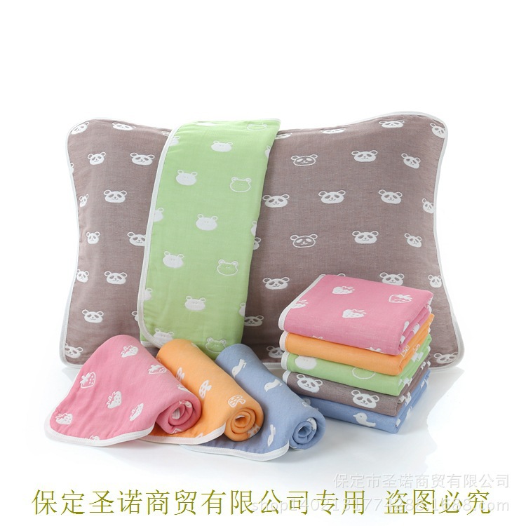 智陽正品 純棉多層紗布枕巾 提花枕巾 廠價直銷 透氣吸汗