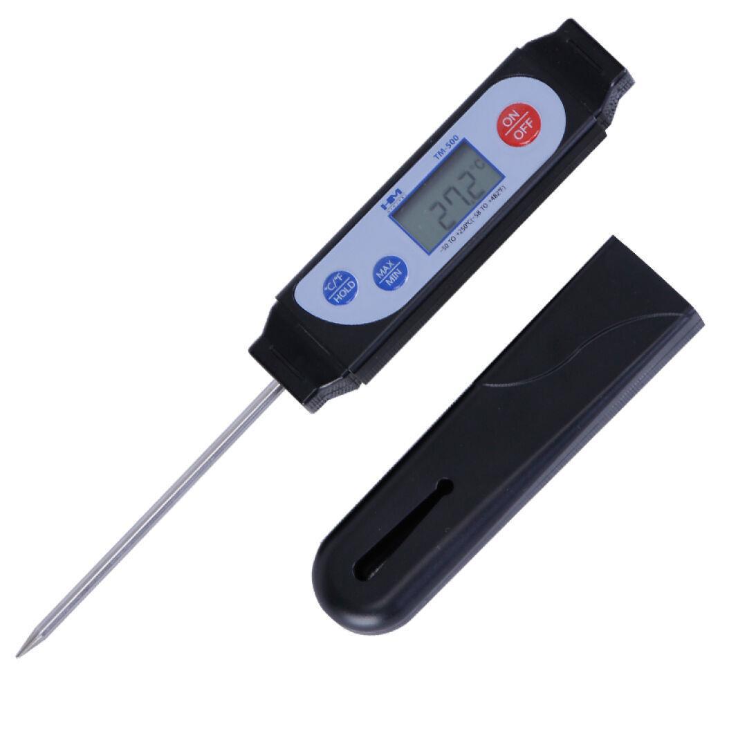 韩国HM电子温度计数字温度计水族探针式厨房食品水温液体TM-500