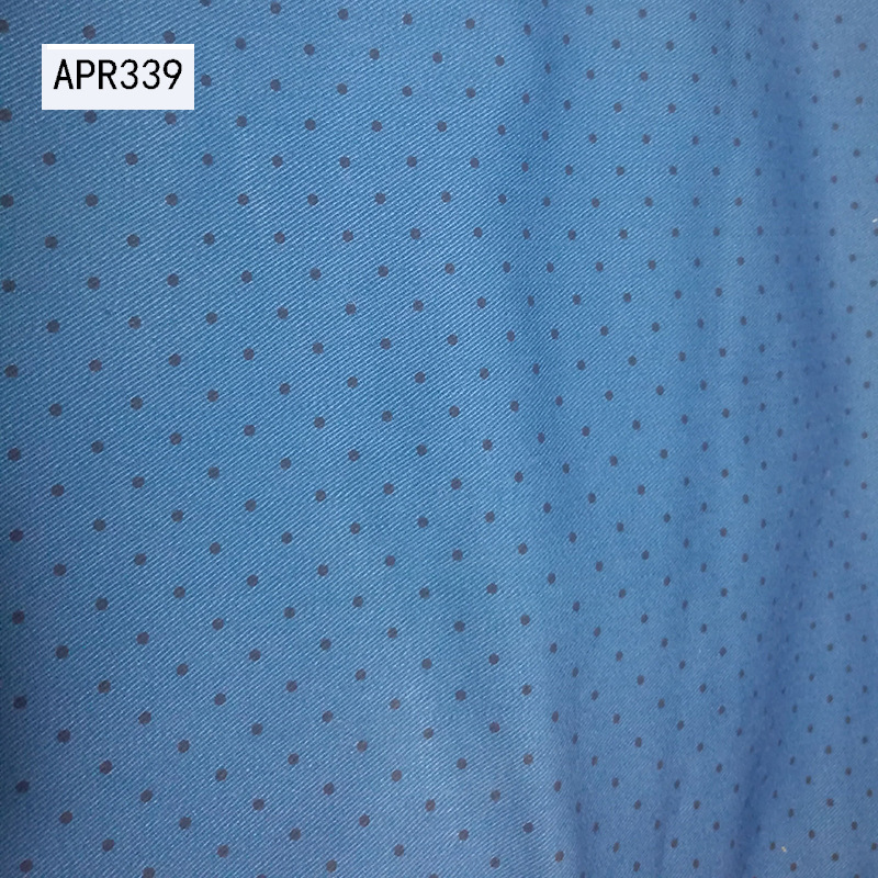 棉弹力竹节纱卡点子印花