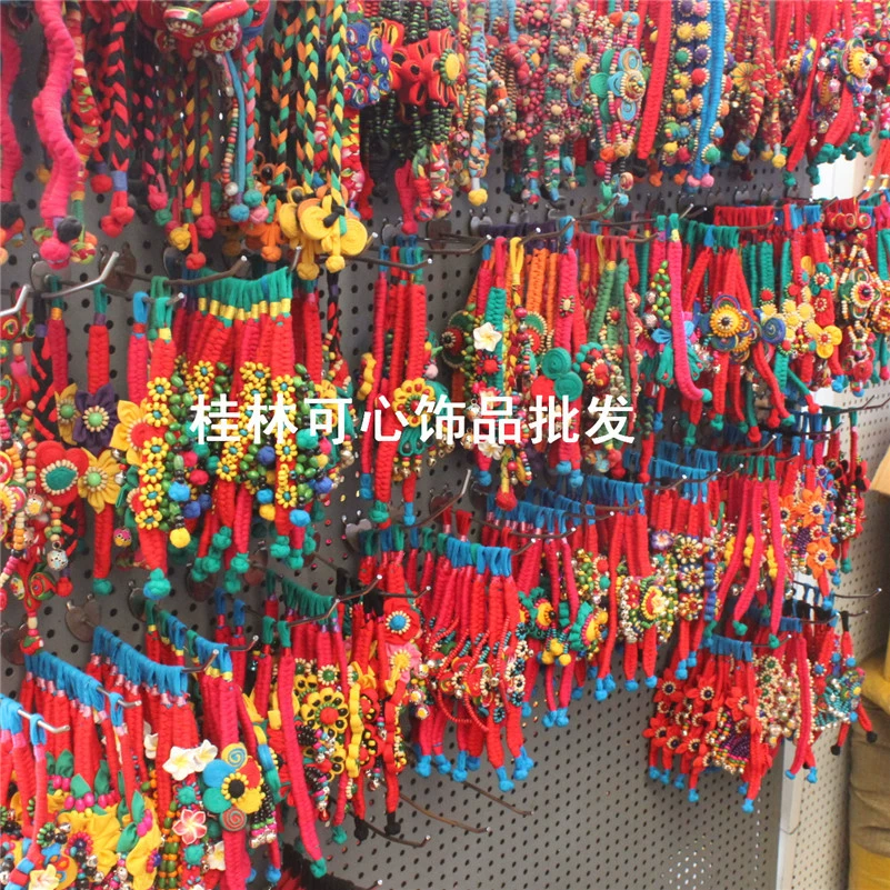 Ethnic cloth, bracelet, woven retro genuine small bell handmade, ethnic style, flowered, wholesale
