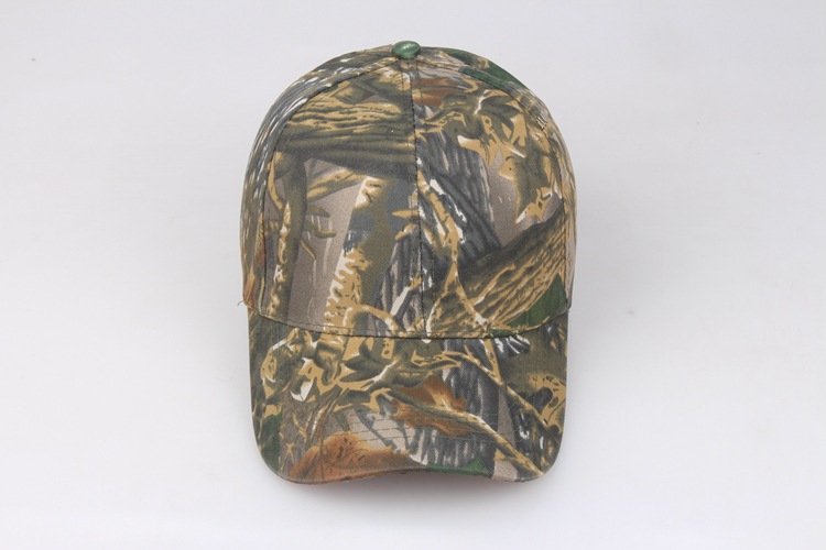 Outdoor Sun Protection Quick Drying Hat With Jungle Leaves Men's And Women's Camouflage Fashionable Baseball Cap_voghion.com