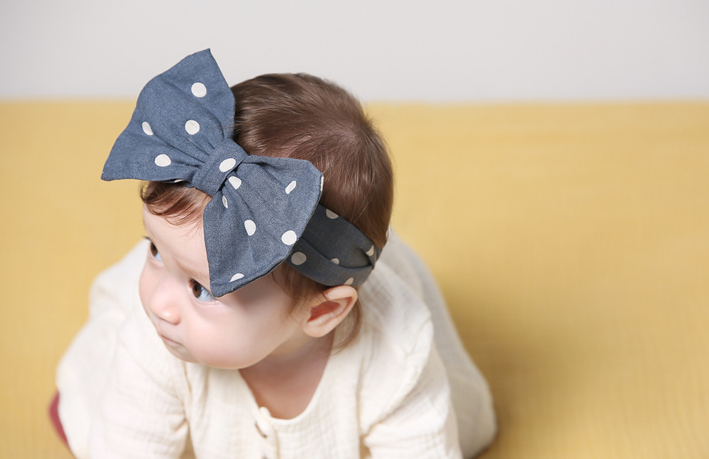 Kid's Cute Bunny Ears Star Bow Knot Cloth Hair Band display picture 3