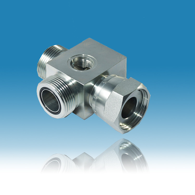 厂家直销流体设备液压管接头 来图定制批发立体三通液压管接头