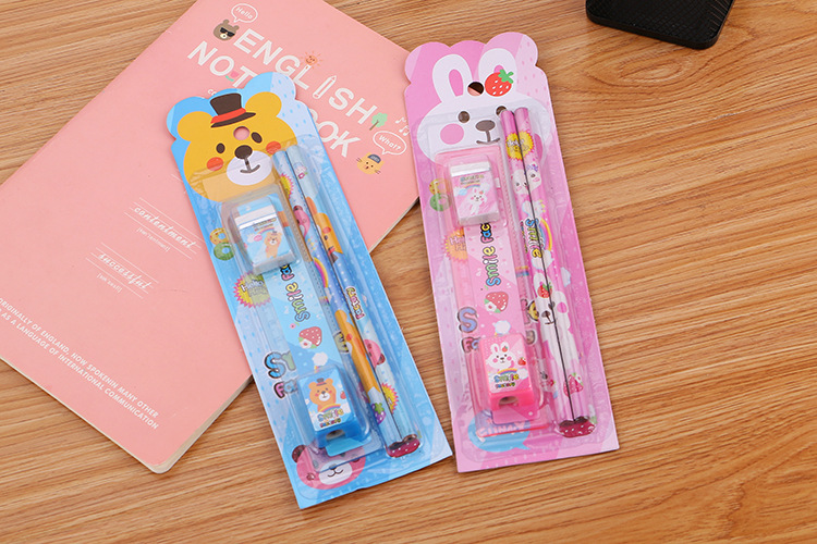 Creative Children's Cute Cartoon Learning Stationery Set display picture 1