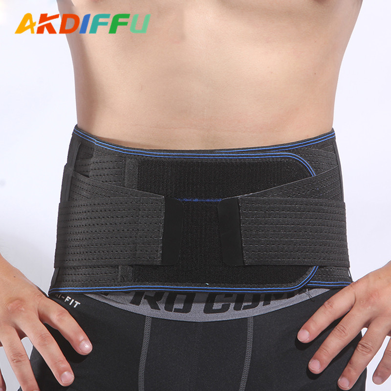 Cinturón de sudor deportivo cuatro barras de resorte soporte doble vendaje cintura soporte transpirable levantamiento de pesas cinturón de sentadillas