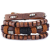 Vintage Woven Leather Bracelet Simple Men And Women Jewelry Bracelet display picture 14