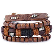 2019 New Vintage Woven Leather Bracelet Simple Bracelet Bracelet Adjustable