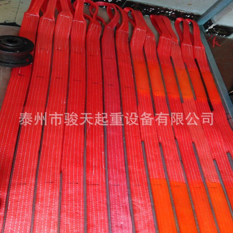 防割扁平吊带5t3m涂胶吊带5t4m 聚氨酯涂层吊带 防割耐磨