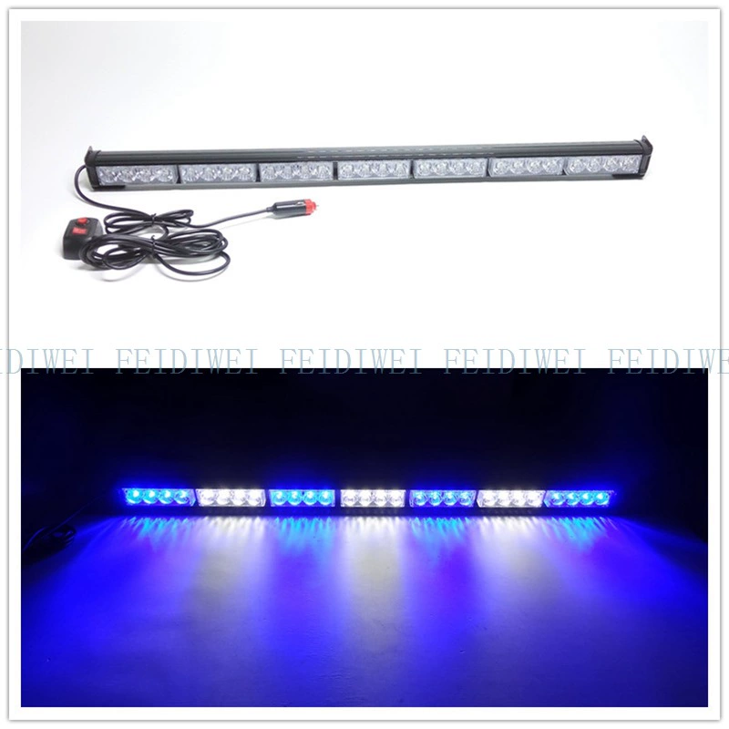 904-7 28LED высокой мощности светодиодная вспышка свет длинный бампер свет палку красный белый синий свет вспышки