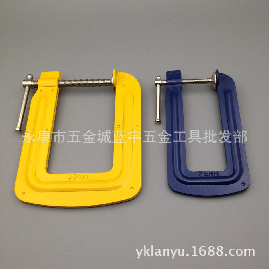 双层钢板冲压深度木工夹 G型夹G字夹C字夹木工夹具夹子木工工具