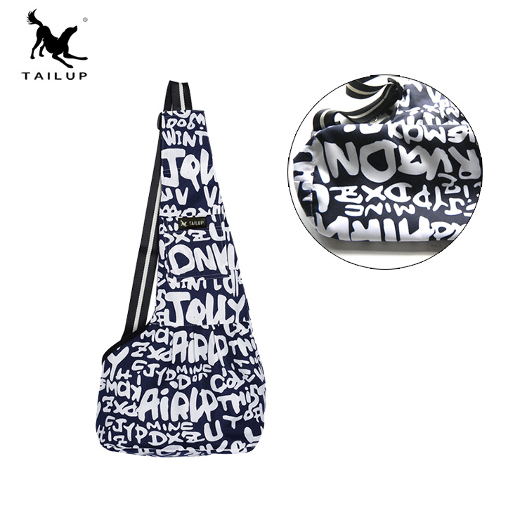 猫狗胸前包 宠物用品牛津布跨境背带斜挎外出便携猫包 时尚单肩包