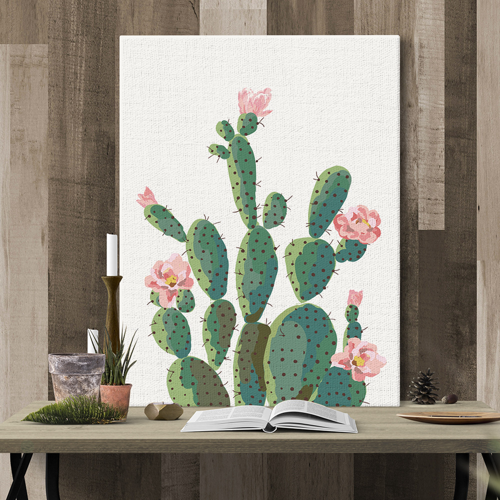 summer Tropical Plants Cactus Hanging picture Decorative painting flowers and plants TOILET mural Background wall CP239
