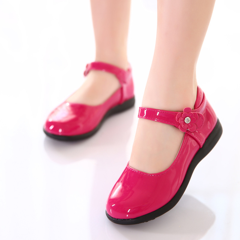 Girls' small leather shoes, performance...