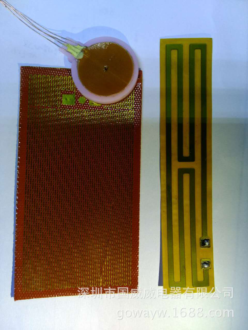 KAPTON与硅橡胶复式加热片，PI与硅胶电热膜