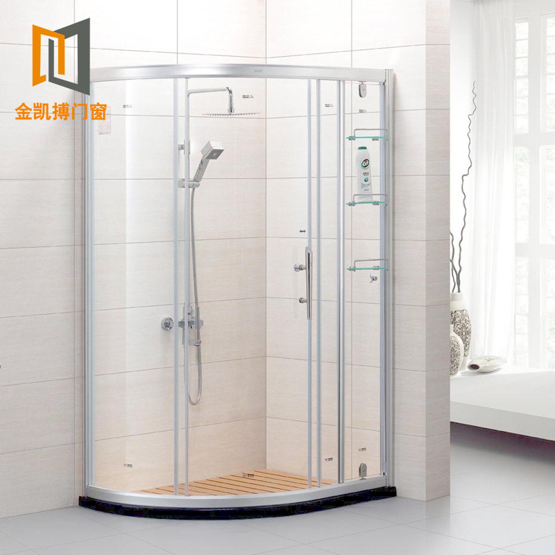 Shower Room Whole Shower Room Sliding door customized Glass Shower room Arc sector partition screen simple and easy Bath Room