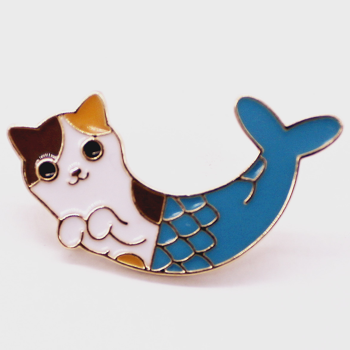 Japanese And Korean Style Drop Glaze Enamel Beauty Cat Brooch Fashion Animal Style Pin Collar Pin Badge