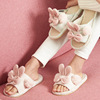 Summer slippers, cute footwear indoor, non-slip children's slide platform for beloved, cotton and linen