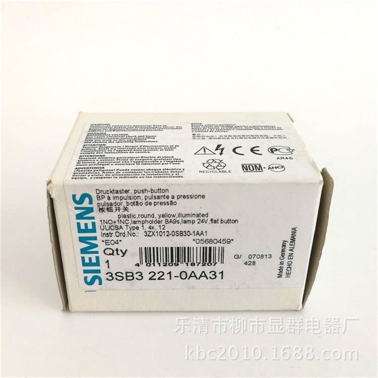 西门子按钮_西门子3SB3系列按钮平头按钮3SB3221-0AA21