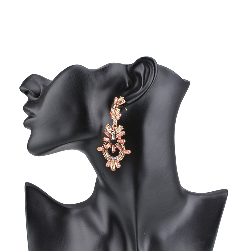 alloy other earring (Pink)NHYT0280-Pink
