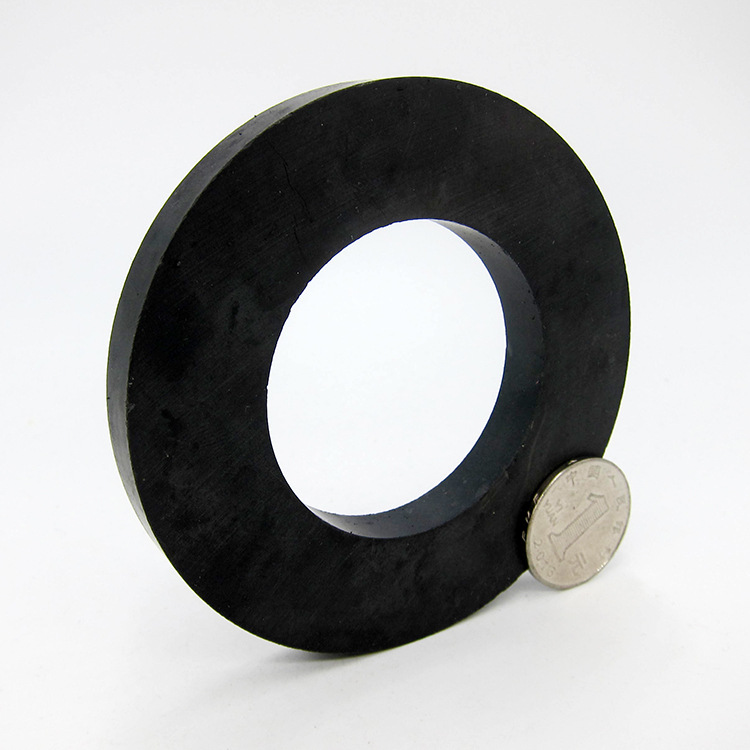 东莞厂家黑色普磁铁91x50x10圆形磁铁吸铁石异性铁氧体圆片