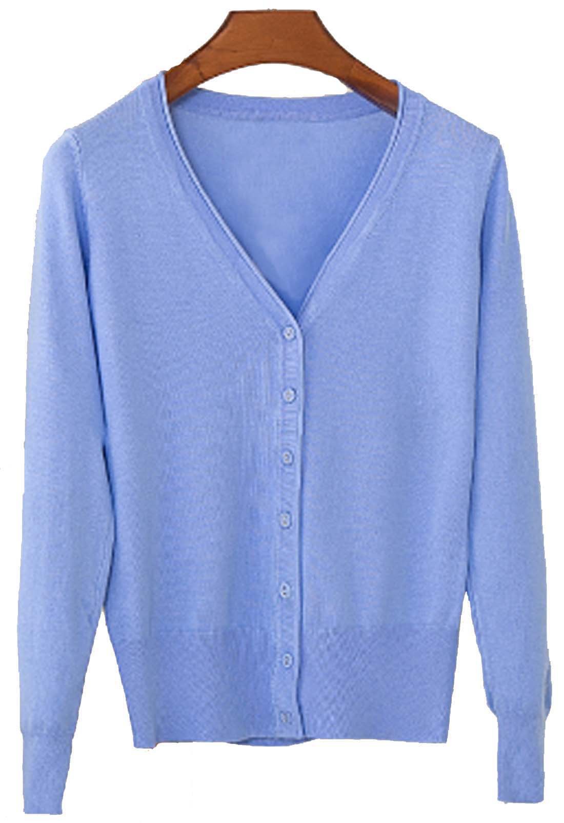 春夏秋 薄手 Vネック 日焼け止 冷房対策 毛玉 (43)