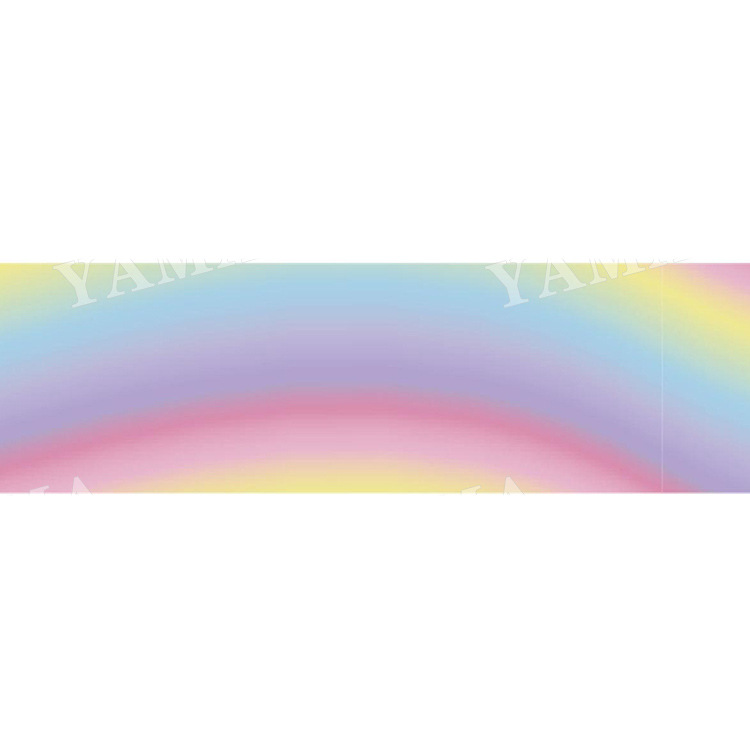Yao Ming impresión Ropa Accesorios Festival embalaje cinta DIY Arco Iris cinta de encaje colorido Arco Iris gradiente cinta
