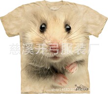 2017年夏季新款热销流行3D猫鼠系列印花休闲短袖T恤宁波慈溪批发