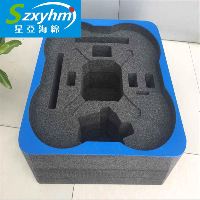 成型笔盒黑色EVA贴绒内衬 笔盒海绵EVA包装内衬 海绵包装