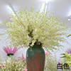 Factory wholesale 3 Flower Branch Simulation Flower Dendrobium, Dendrobium Lan Softfight Wedding Road Exit Flower Material Flower House High -end Decoration Flower