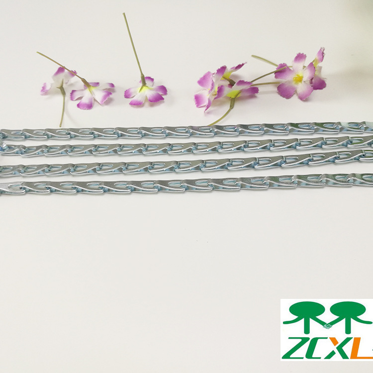 厂家批发0.9MM铁板链冲压链家居安全链汽车油箱盖链铁皮瓜子链