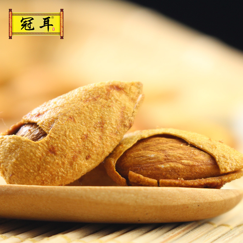 冠耳 奶香 扁桃仁 壳杏 250g 手剥零食坚果干果 厂家批发