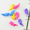 Candy -colored Dolphin Silicone Silver Pen Pen Children Student Student Writer Pen Material high -end silicone material non -toxic and tasteless